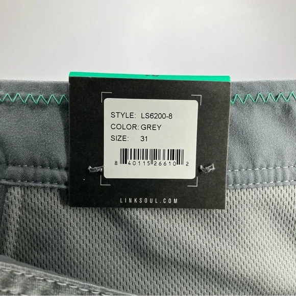 NWT LINKSOUL LINK SOUL Solid Boardwalker Short Grey 31 - Picture 6 of 7